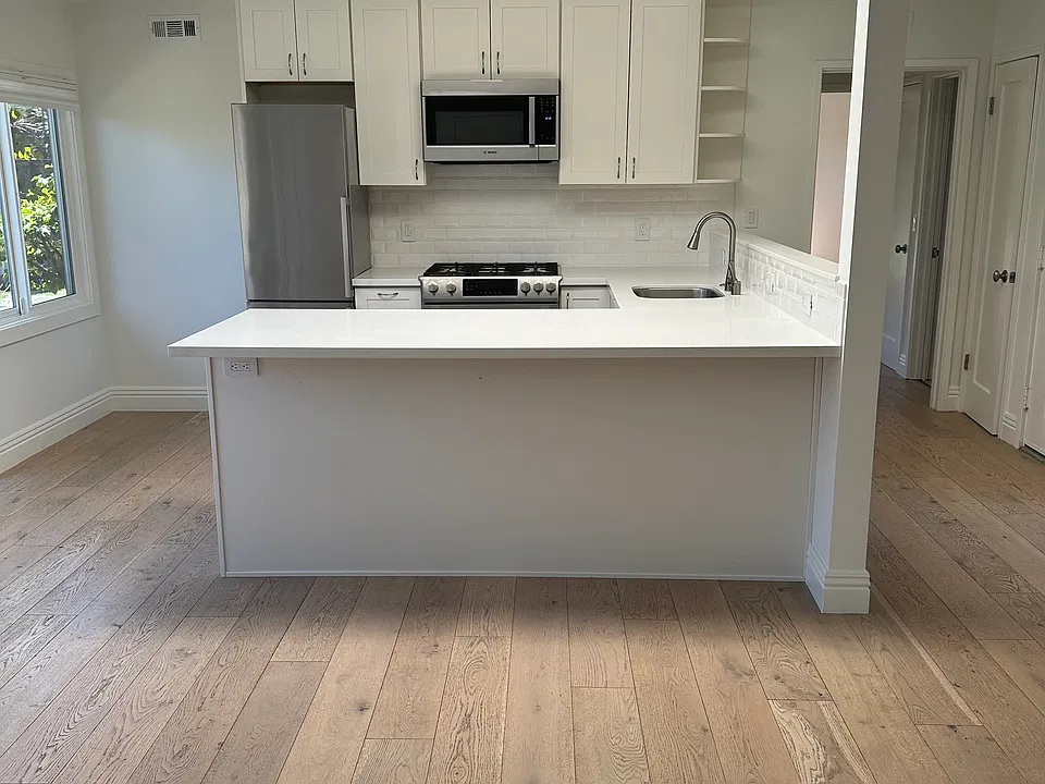 Kitchen, Dining, and Living Room