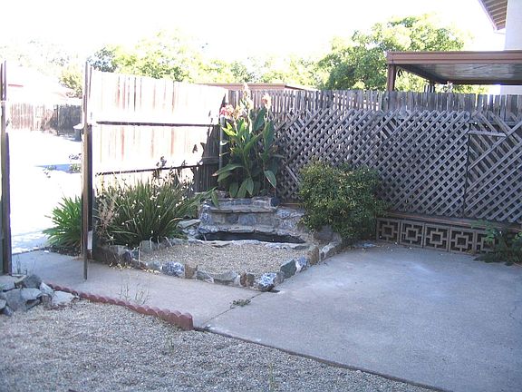 Private patio accessed from parking area