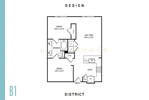 Floor plan B1 Income Qualified Homes
