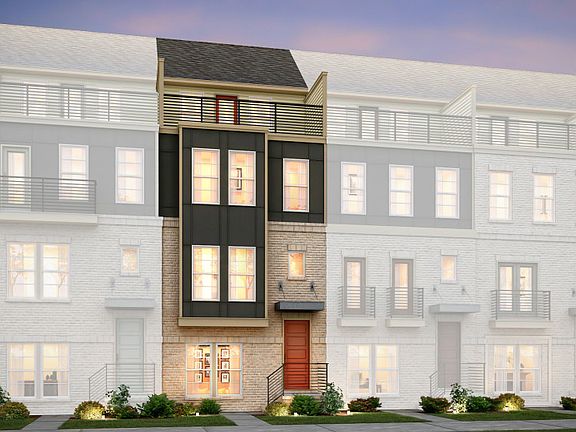 Teravista Exterior 36 features brick, hardi board and top floor terrace