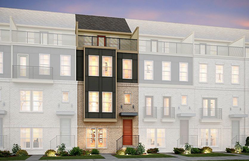 Teravista Exterior 36 features brick, hardi board and top floor terrace