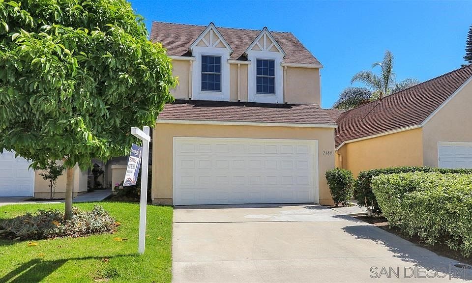 driveway and 2 car garage