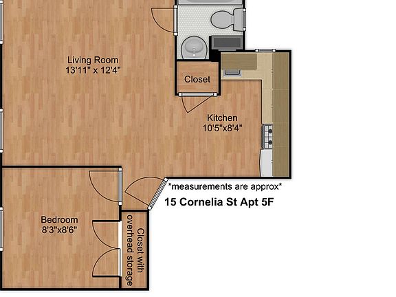3rd image of 15 Cornelia St #3D