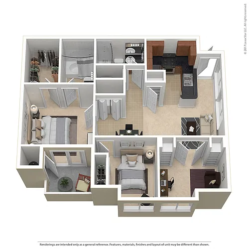 Floor plan Residence 6 Upgraded