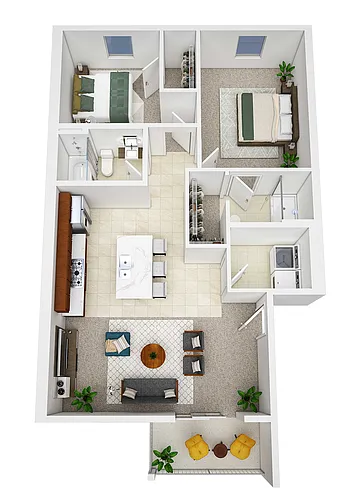 Floor plan 2X2 927