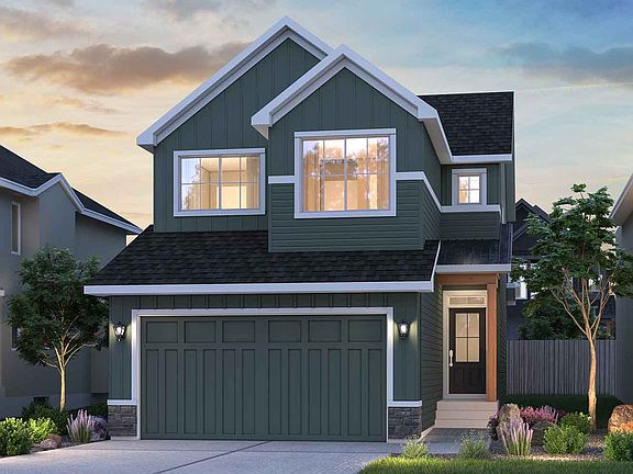 Rundle 24 Farmhouse rendering for Creekstone by Brookfield Residential in Calgary
