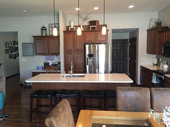 kitchen from dining area