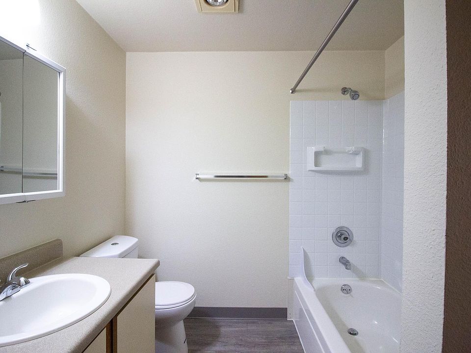 New vinyl floor in select units.