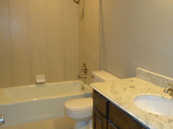 new tile and granite counters in main bath