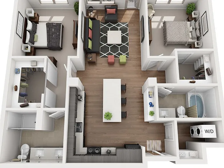 Muse - B3 - 2 Beds - 2 Baths - 1136 Sq. ft.