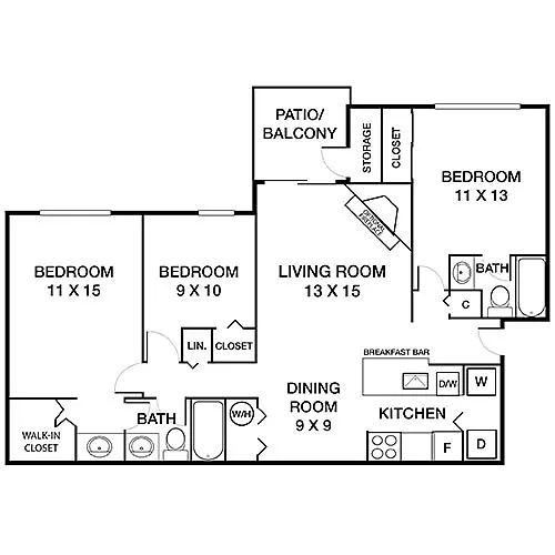 Floor plan Poplar Premier