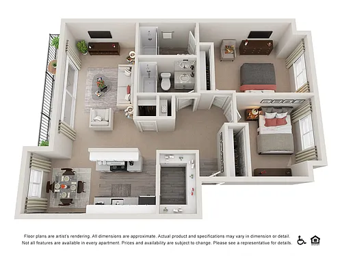 Floor plan 2X2