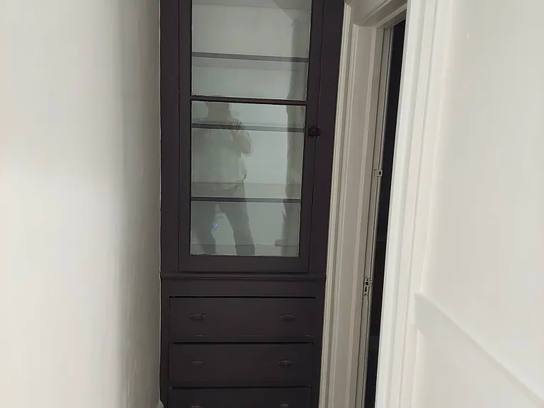 hallway to bathroom