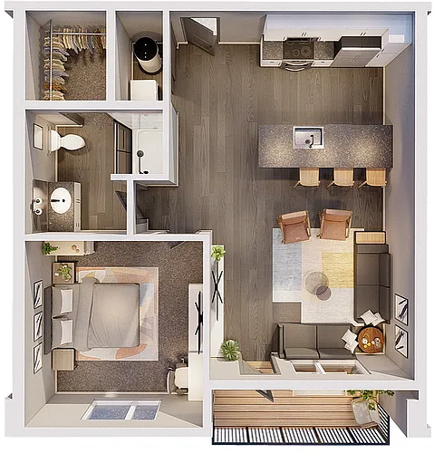 Floor plan South Bank-1A East