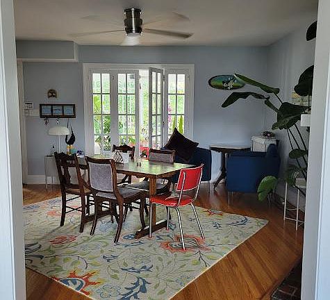 Main entry room, with doors into sunroom