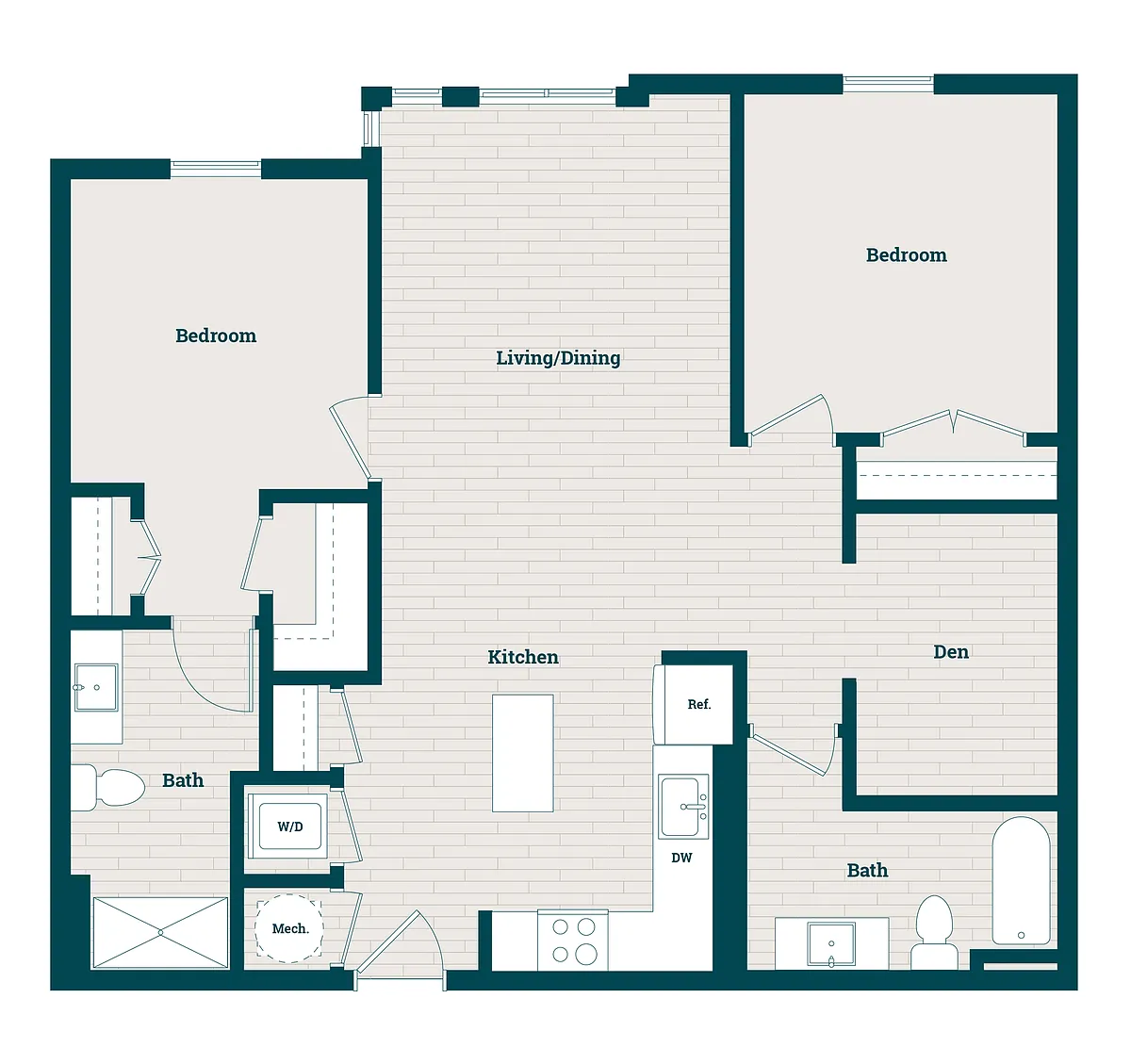 Floor plan 2BR+DEN-02