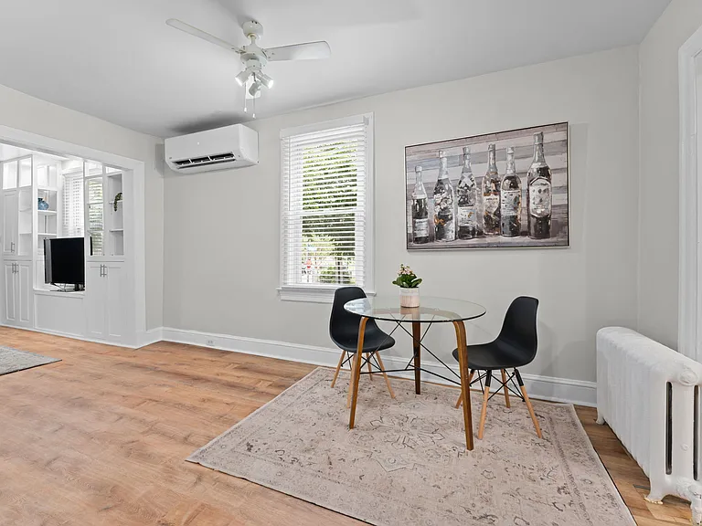 Dining area can easily hold a table of 4-6.
