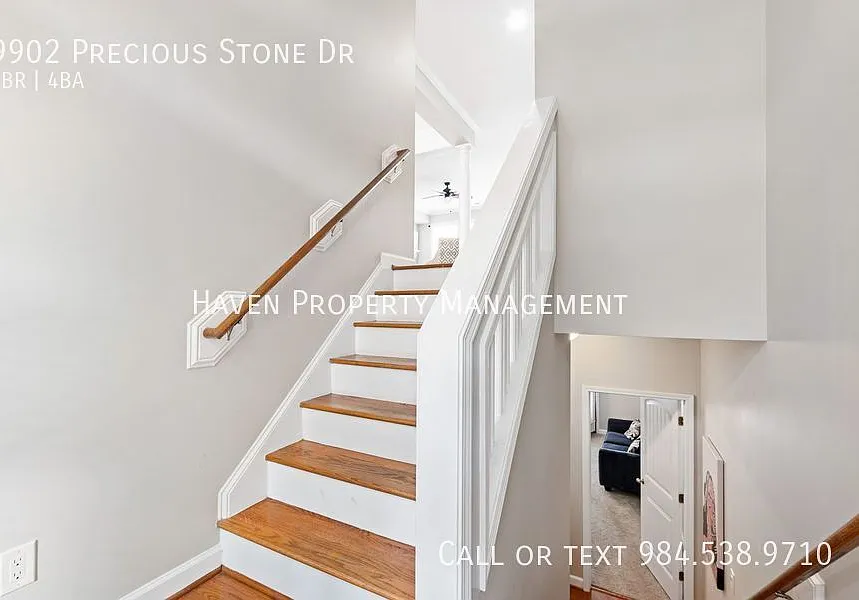 Elegant Townhouse with Modern Upgrades and Community Pool at 9902 Precious Stone Dr, Wake Forest! — Photo 4