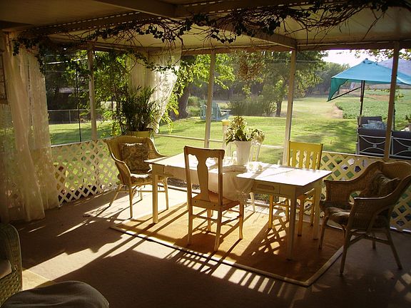 Screened porch view