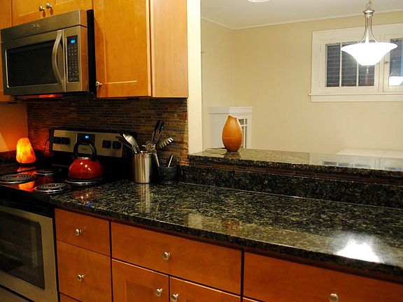 Open concept, with breakfast bar