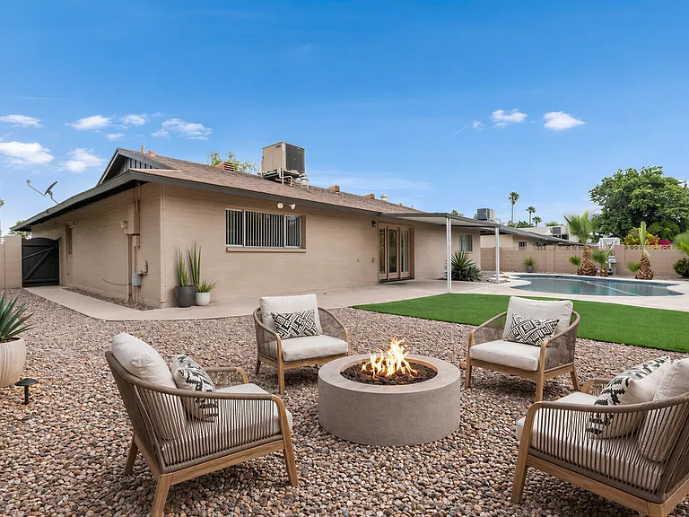 Virtually staged for inspiration _ home is offered unfurnished