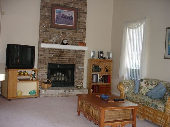 Family Room w/ Brick fireplace