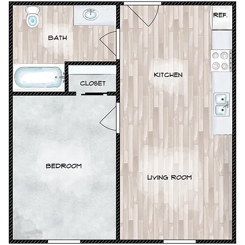 Floor plan A5 I Street