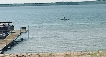 This is a view of the lake from the living room