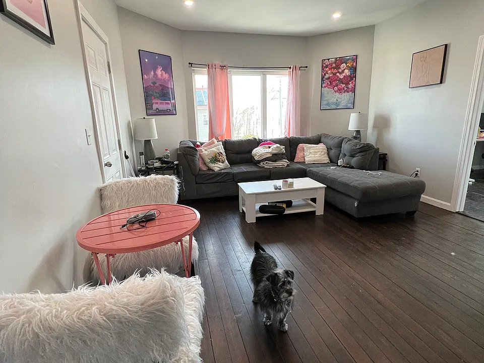 living room the hardwood floors