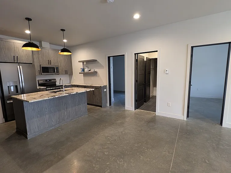 Living and kitchen