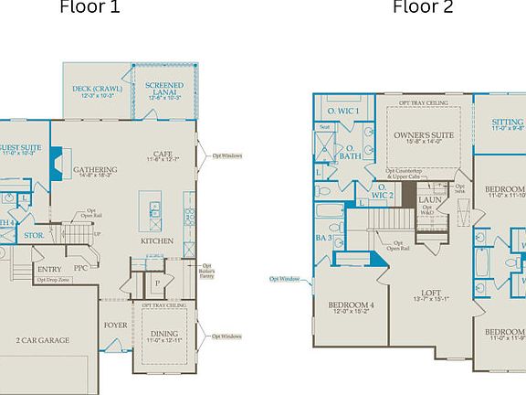 Floor Plan Level 1 Level 2