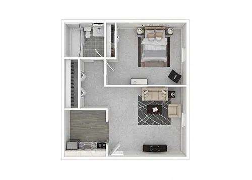 Floor plan One Bedroom Secane