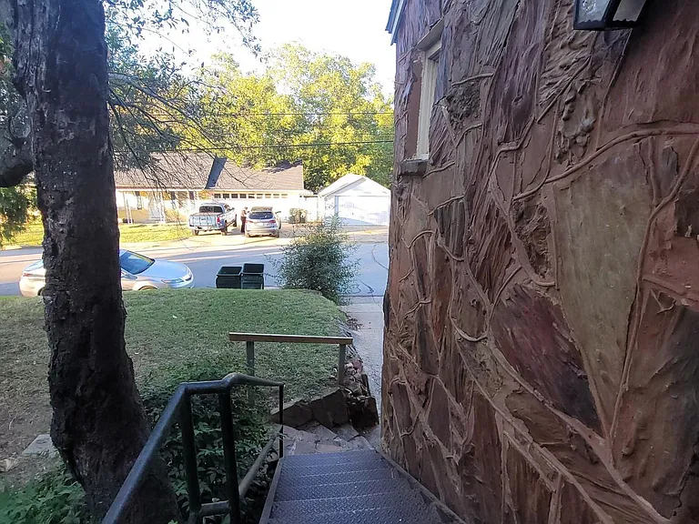front door looking towards Lake Street.