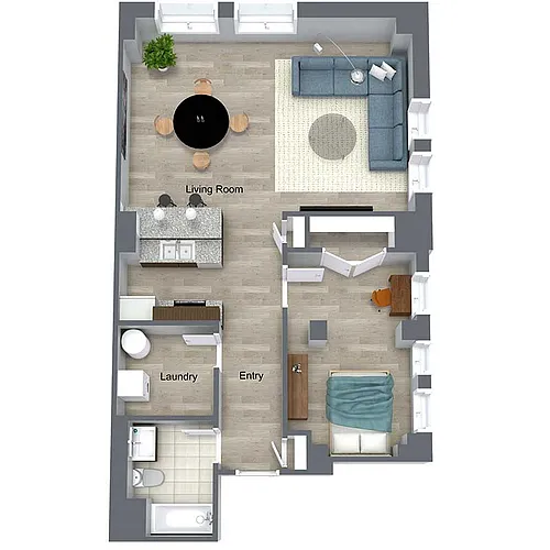 Floor plan Aronoff Loft III