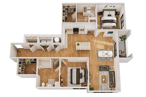 Floor plan 2 BR-G