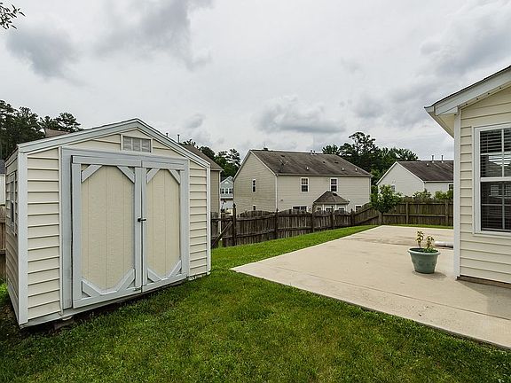 Backyard with shed