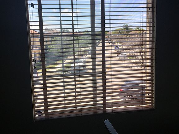 Looking out the bedroom window