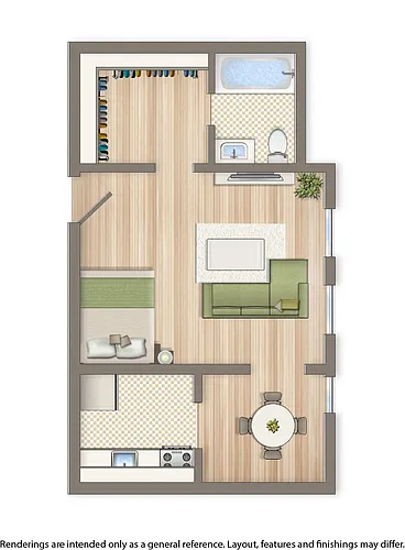 Floor plan Studio A