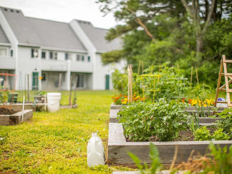 Community garden for residents' plantings