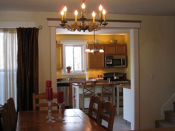 dining into kitchen