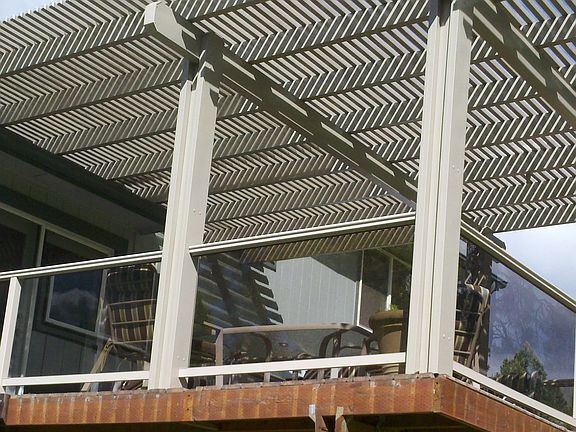 Custom Pergola/glass panels