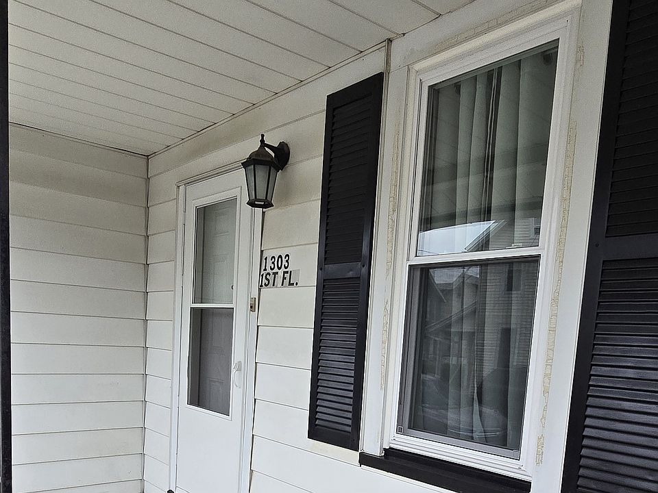 Covered porch and entrance to apartment