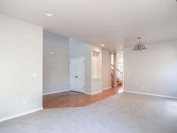 Front Entry, Living room and Dining room