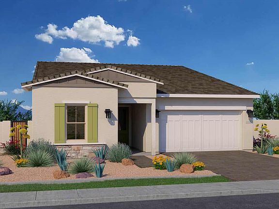 Modern Ranch Elevation Rendering