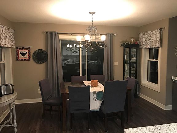 Kitchen area with walk in pantry.