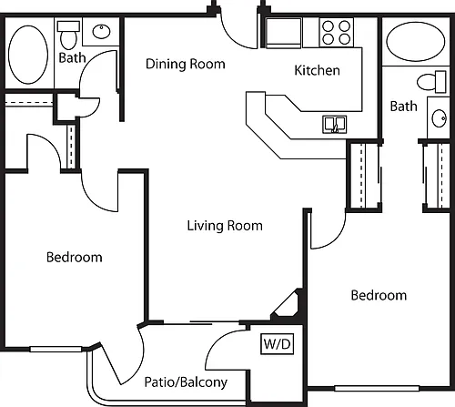 Floor plan 2X2