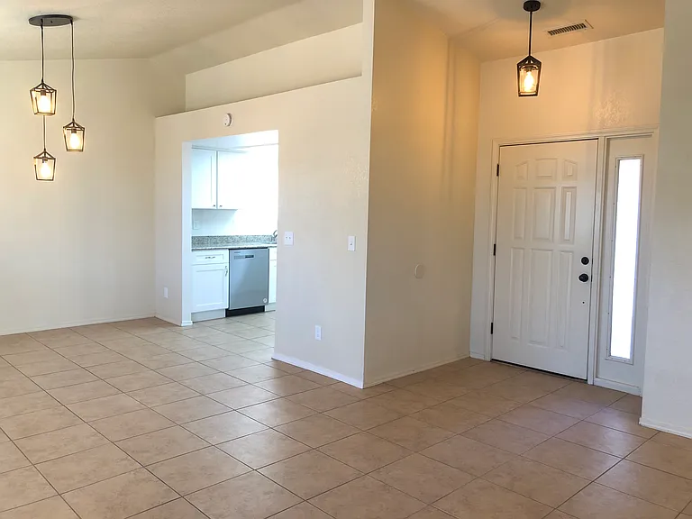 Entry & dining area