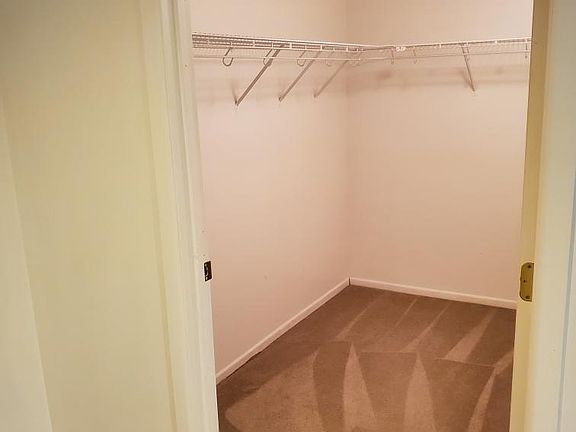 Master bedroom walk in closet