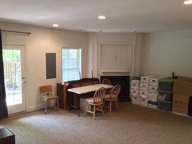 Fully Finished Basement with FullBath Leading to Patio on the back.