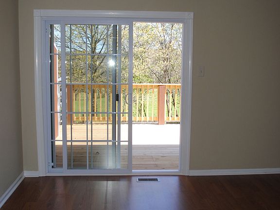 From kitchen looking out to deck